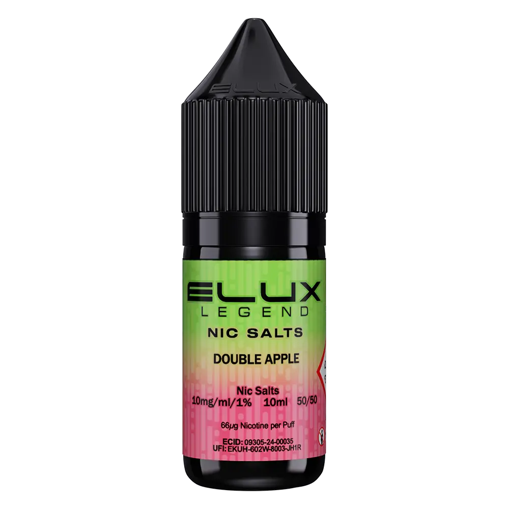 ELux Legend Nic Salt Double Apple in 10 ml bottle