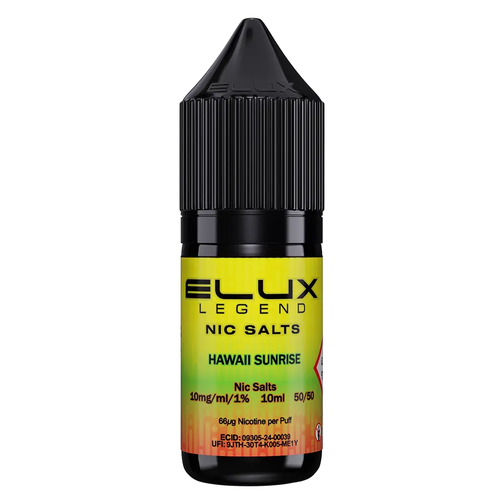 ELux Legend Nic Salt Hawaii Sunrise in 10 ml bottle