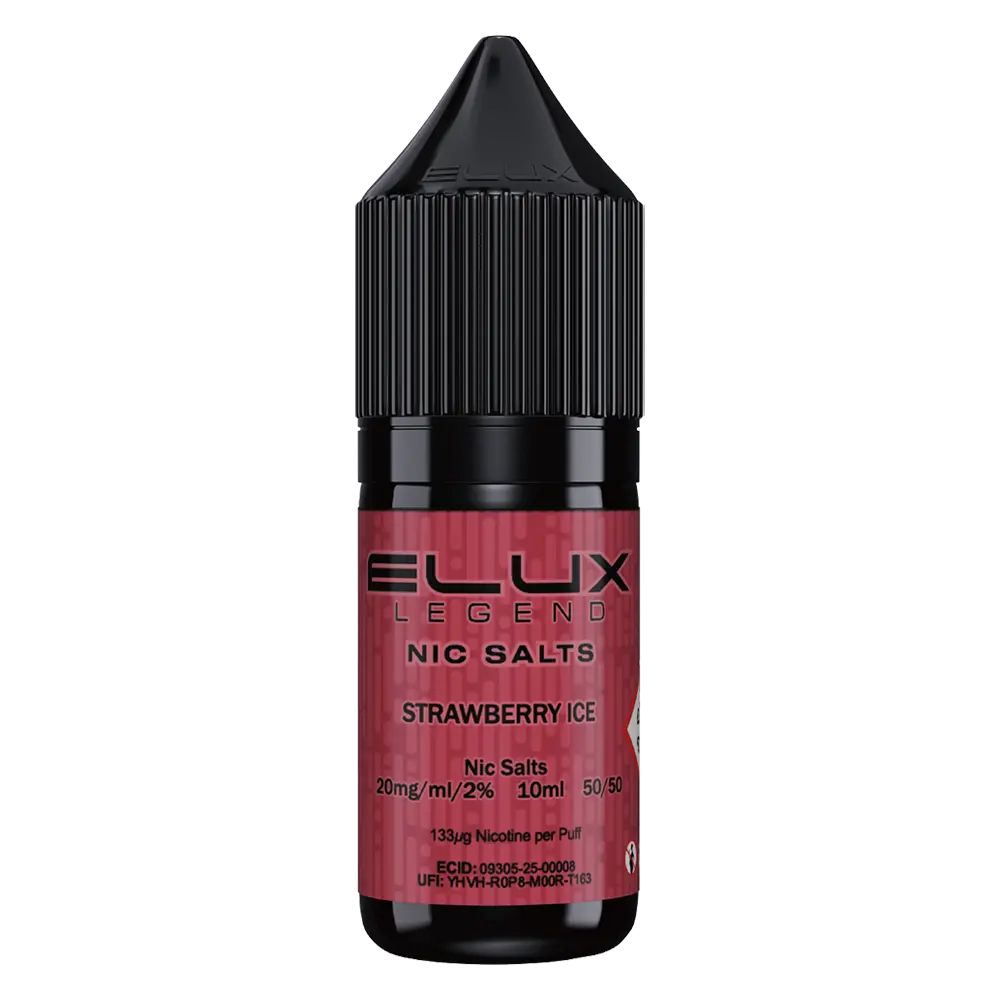ELux Legend Nic Salt Strawberry Ice in 10 ml bottle