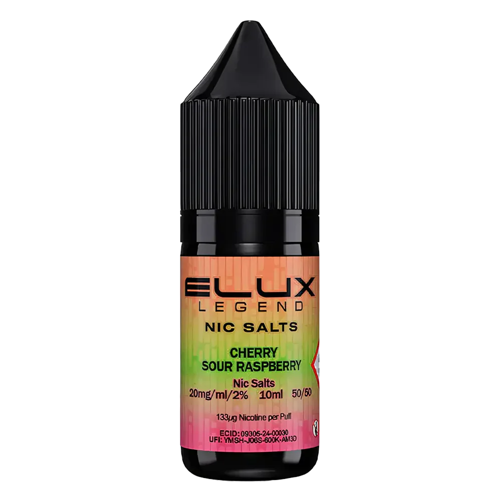 ELux Legend Nic Salt Cherry Sour Raspberry in 10 ml bottle