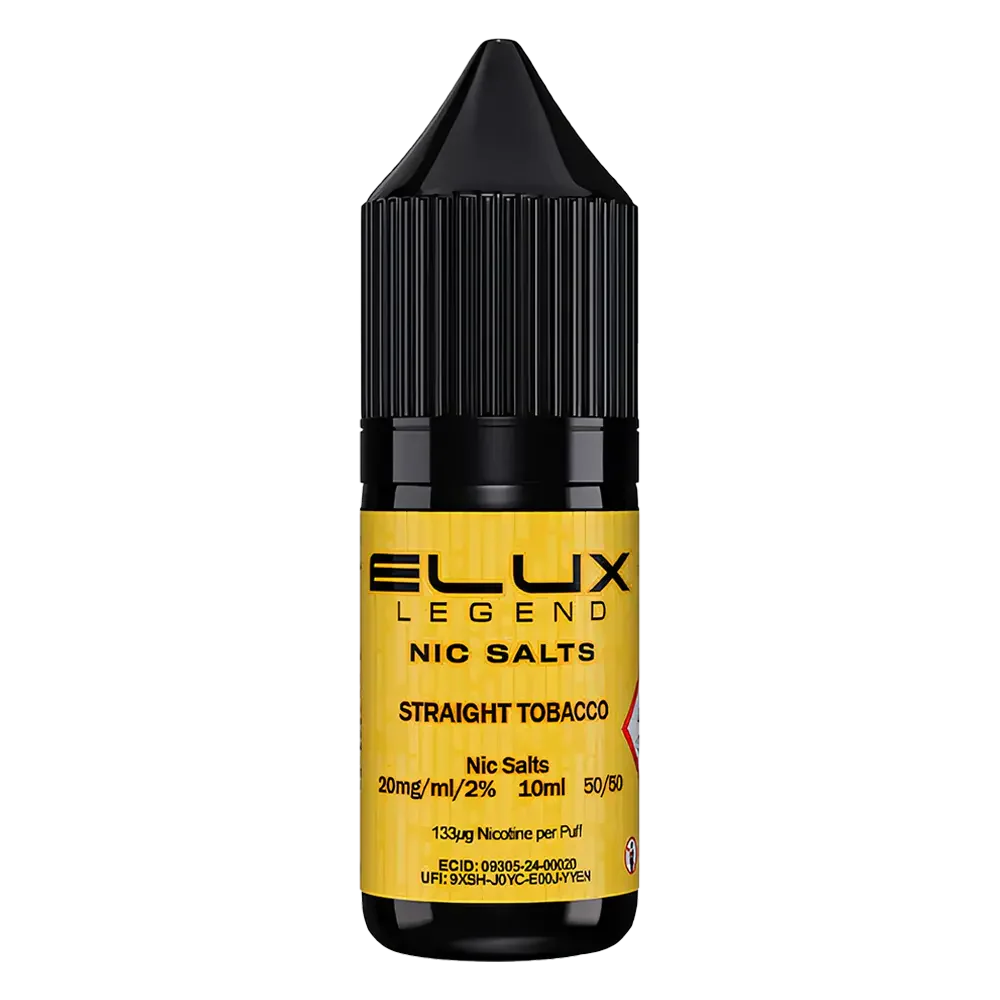 ELux Legend Nic Salt Straight Tabacco in 10 ml bottle