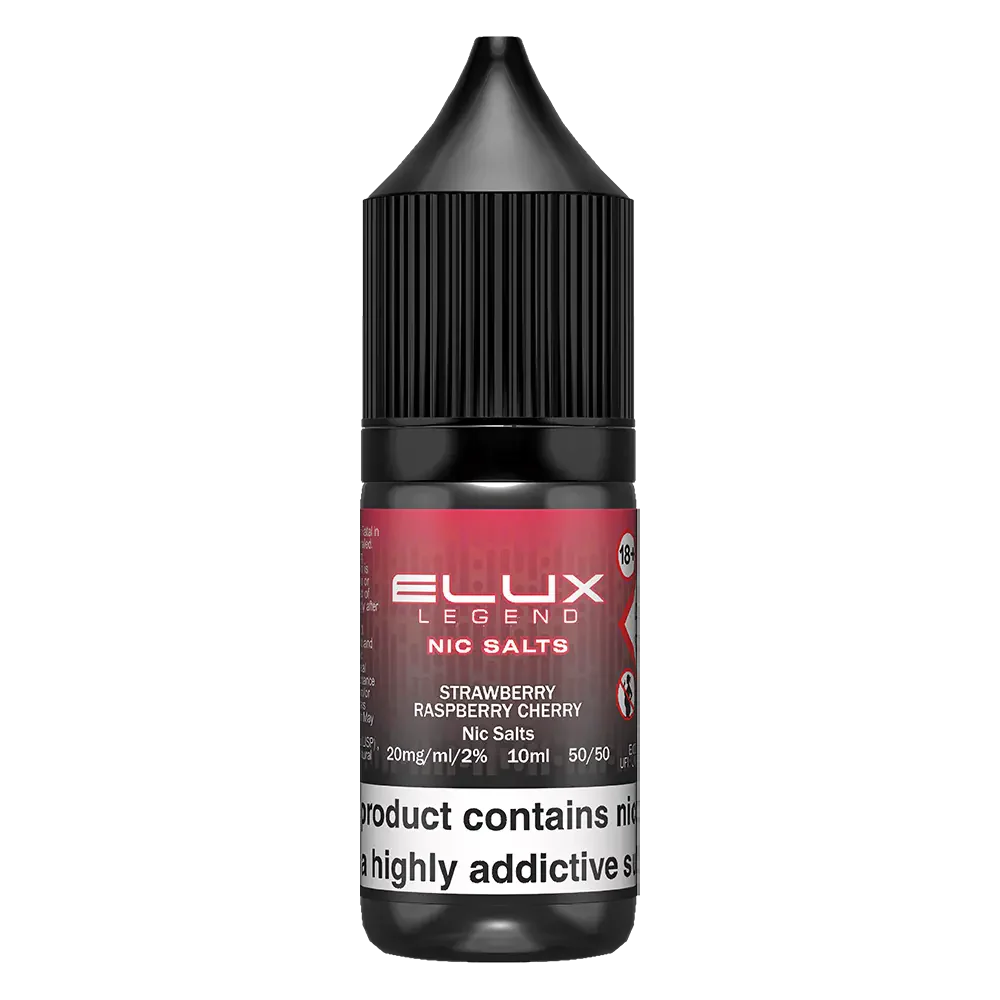 ELux Legend Nic Salt Strawberry Raspberry Cherry in 10 ml bottle