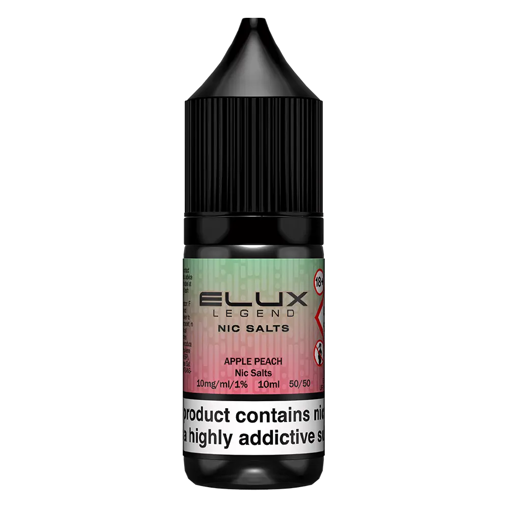 ELux Legend Nic Salt Apple Peach in 10 ml bottle