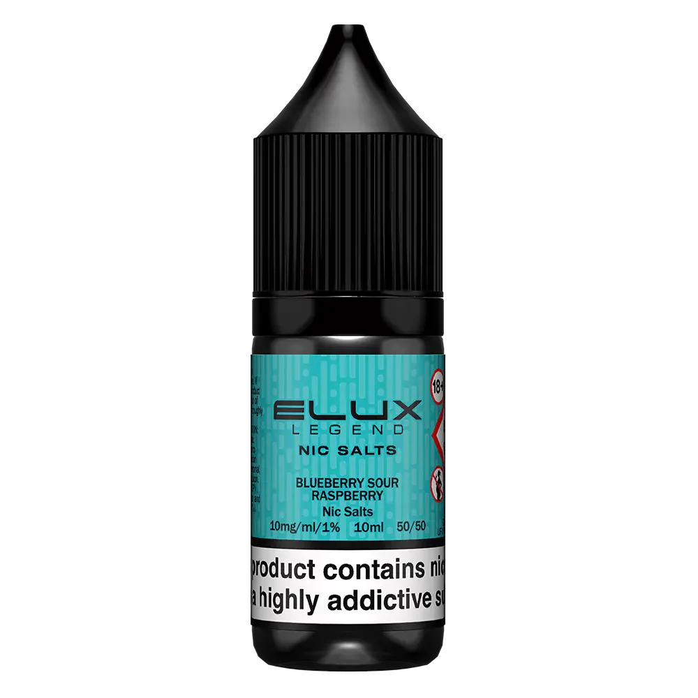 ELux Legend Nic Salt Blueberry Sour Raspberry in 10 ml bottle