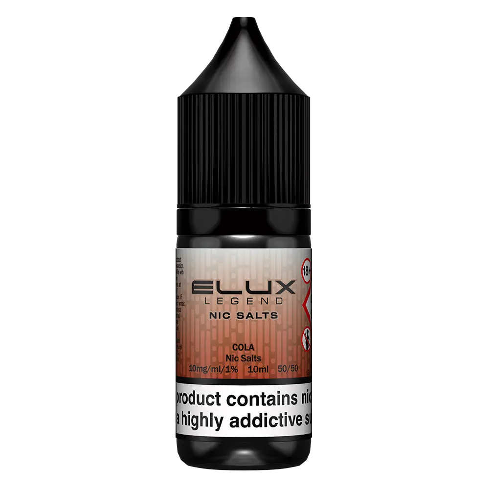 ELux Legend Nic Salt Cola in 10 ml bottle