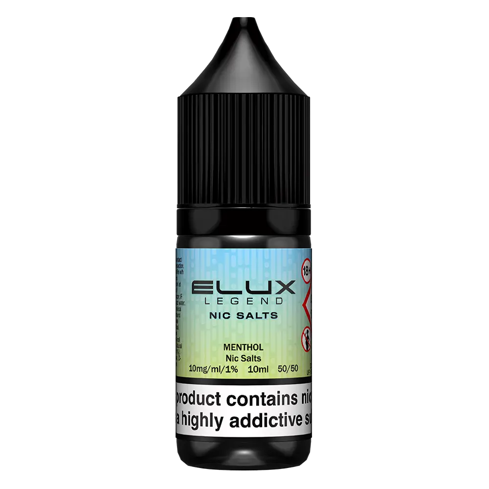 ELux Legend Nic Salt Menthol in 10 ml bottle