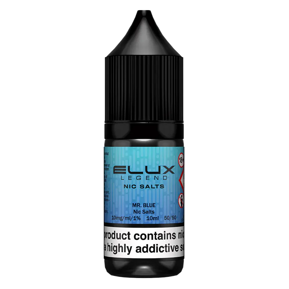 ELux Legend Nic Salt Mr Blue in 10 ml bottle