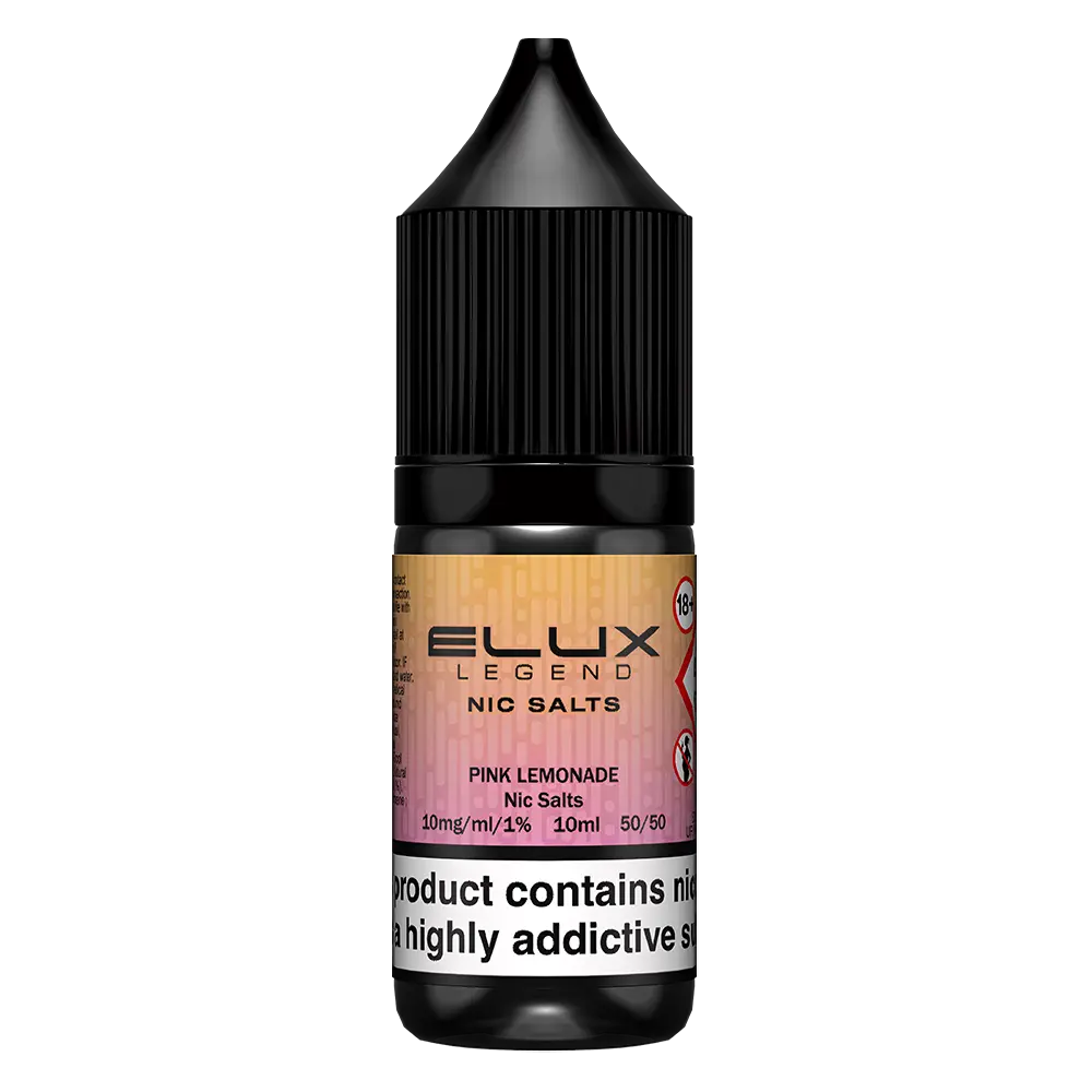 ELux Legend Nic Salt Pink Lemonade in 10 ml bottle