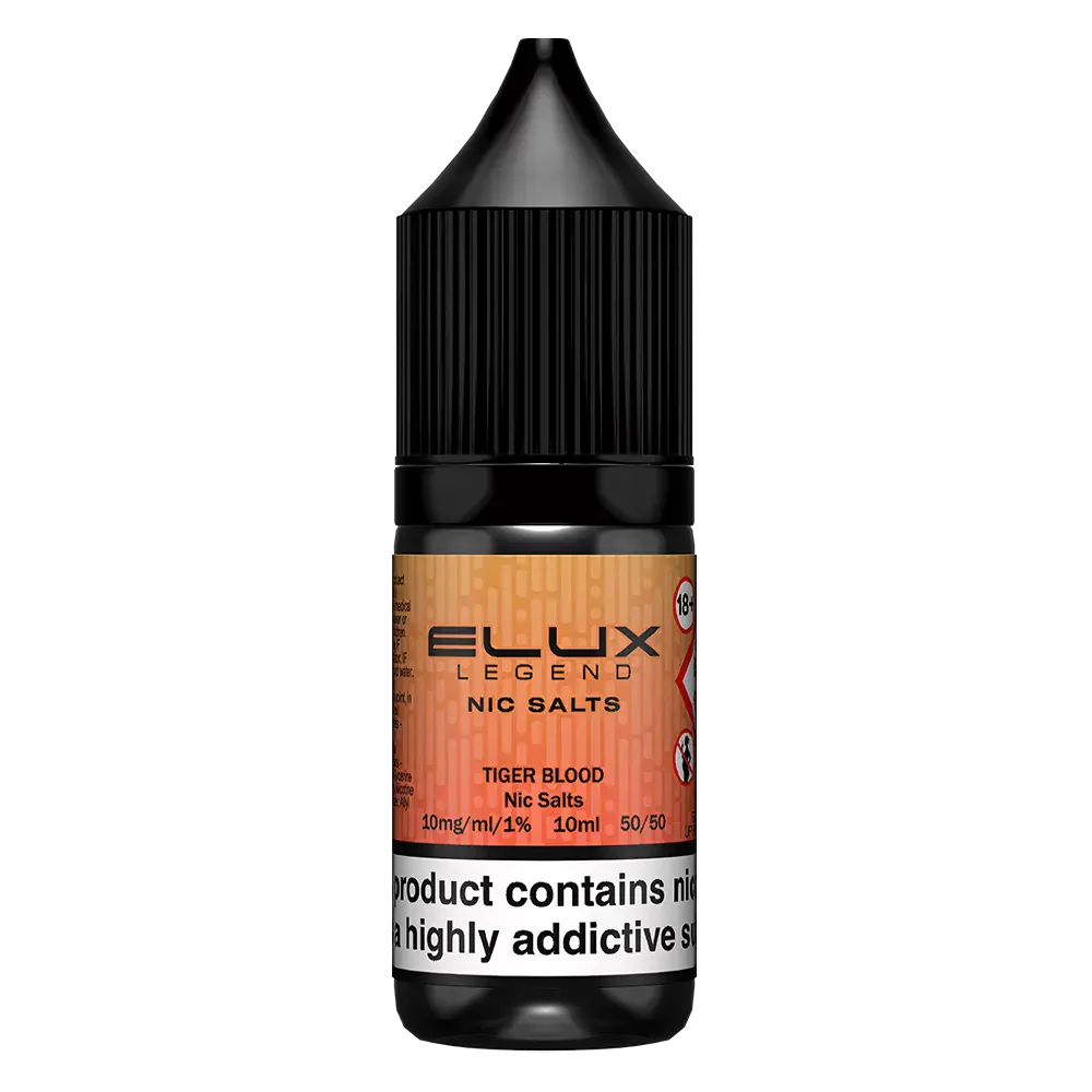 ELux Legend Nic Salt Tiger Blood in 10 ml bottle