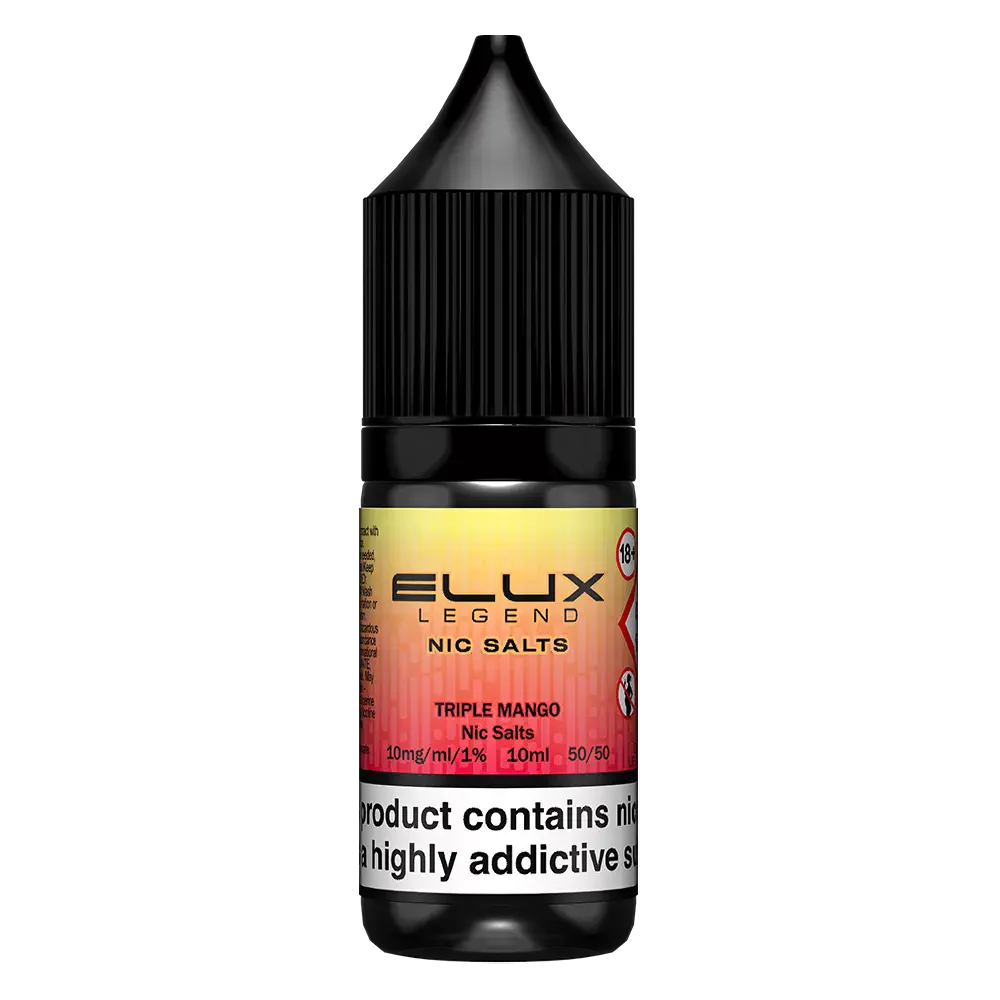 ELux Legend Nic Salt Triple Mango in 10 ml bottle